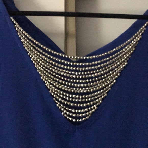 Cobalt Blue sleeveless shirt - Picture 3 of 4